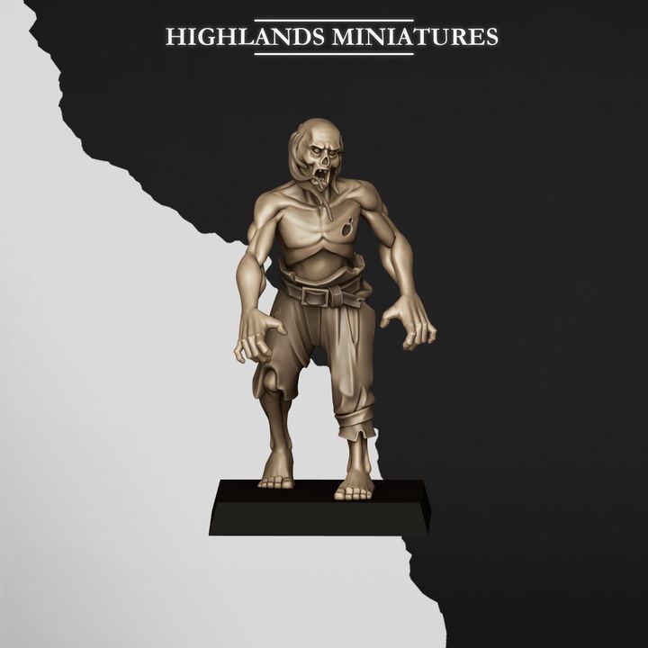 Zombies - Figurine Highlands Miniatures