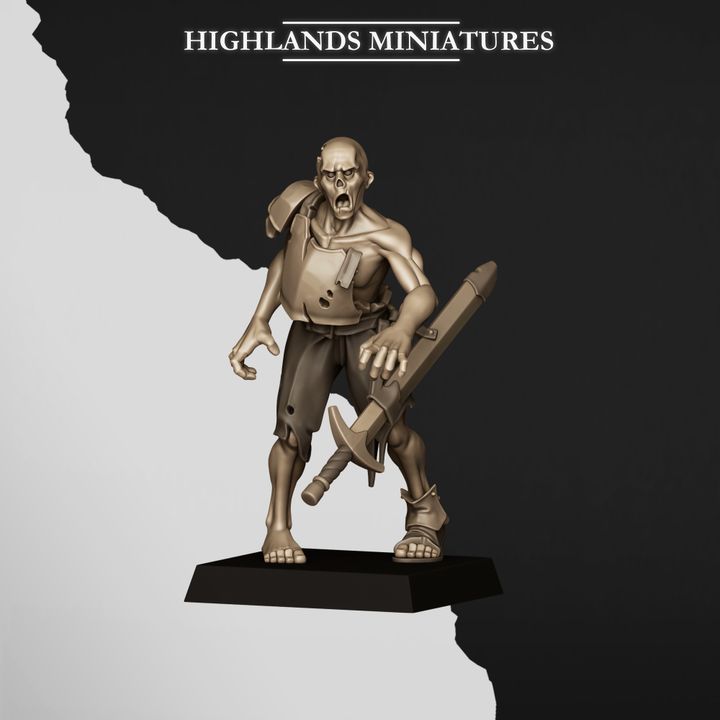 Zombies - Figurine Highlands Miniatures