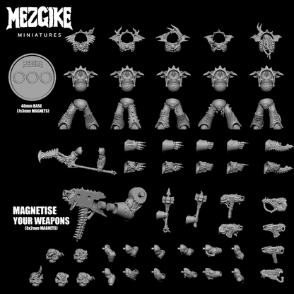 Hulkencarne Warriors Multipart Set - Figurine MEZGIKE