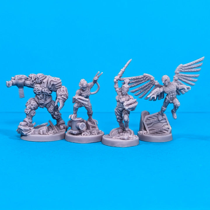 Dark Spire Hunters x4 - Figurine Print Minis - PRINT MINIS - 3DPitFactory