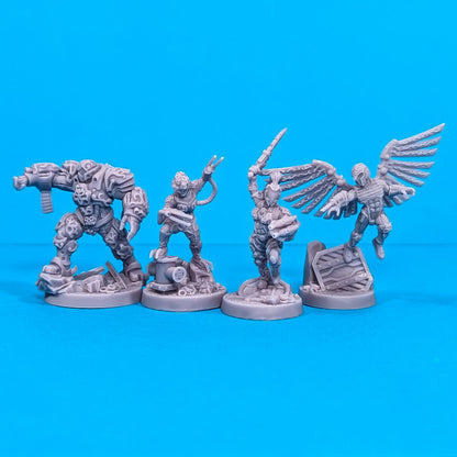 Dark Spire Hunters x4 - Figurine Print Minis - PRINT MINIS - 3DPitFactory