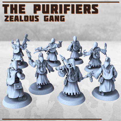 The Purifiers - Zealous Gang - Figurine Print Minis - PRINT MINIS - 3DPitFactory