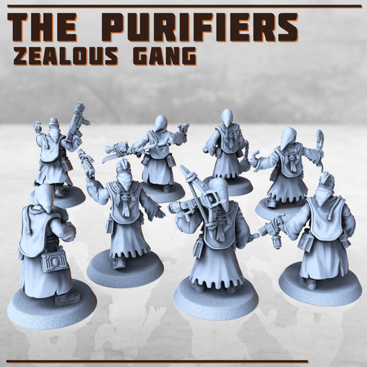 The Purifiers - Zealous Gang - Figurine Print Minis - PRINT MINIS - 3DPitFactory