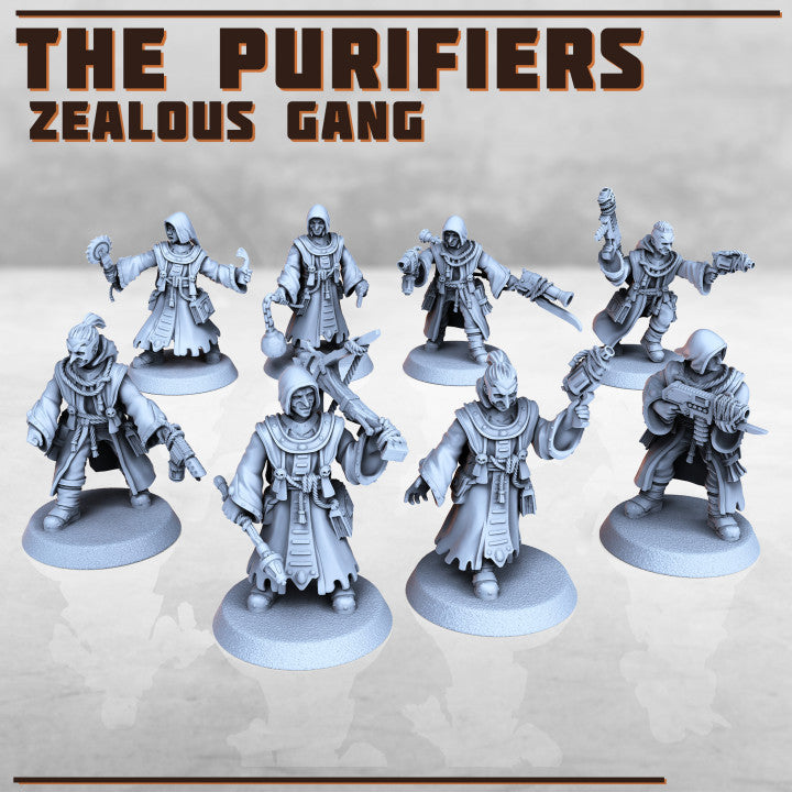 The Purifiers - Zealous Gang - Figurine Print Minis - PRINT MINIS - 3DPitFactory