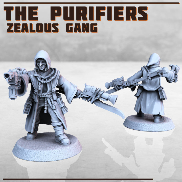 The Purifiers - Zealous Gang - Figurine Print Minis - PRINT MINIS - 3DPitFactory