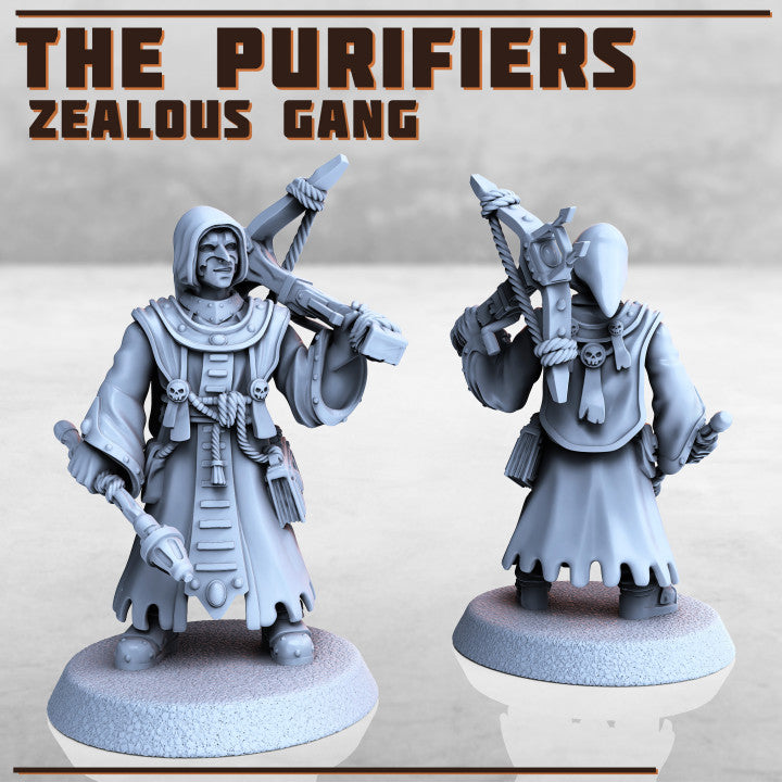 The Purifiers - Zealous Gang - Figurine Print Minis - PRINT MINIS - 3DPitFactory