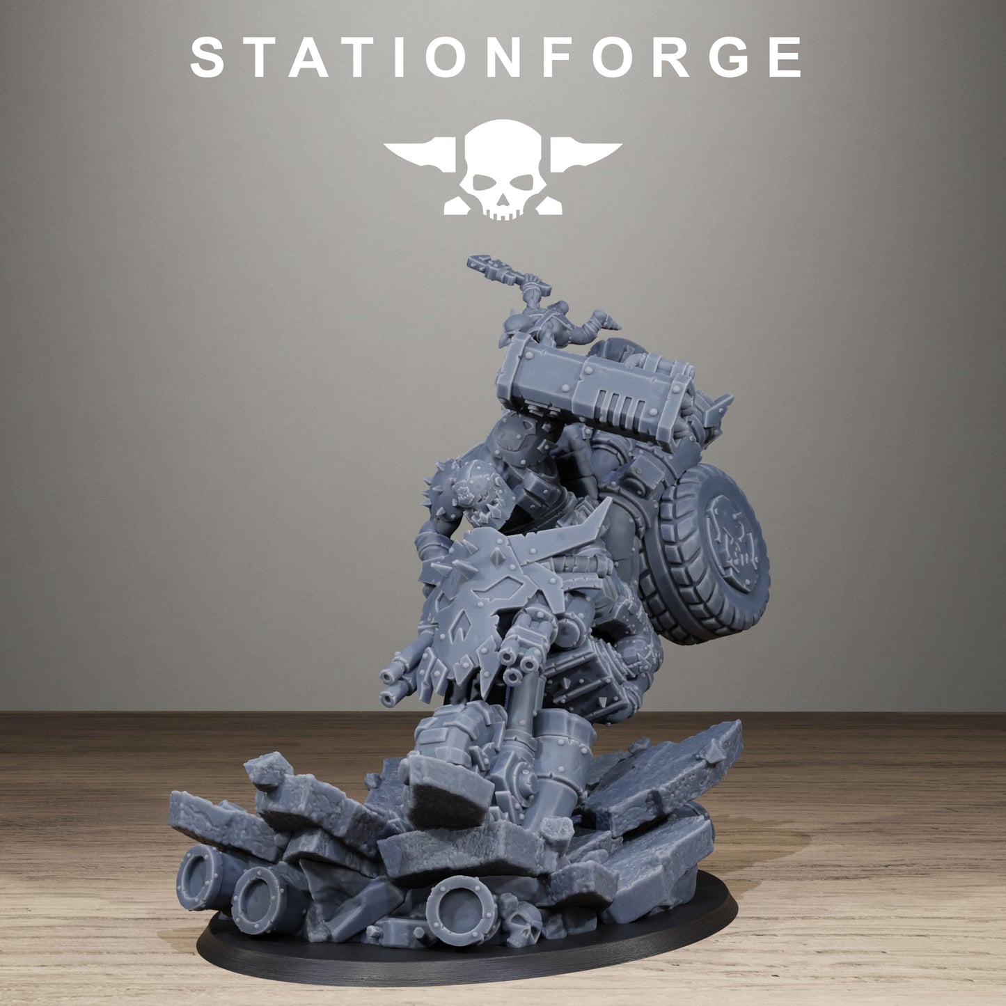 Orkaz Biker Boss - Figurine Station Forge