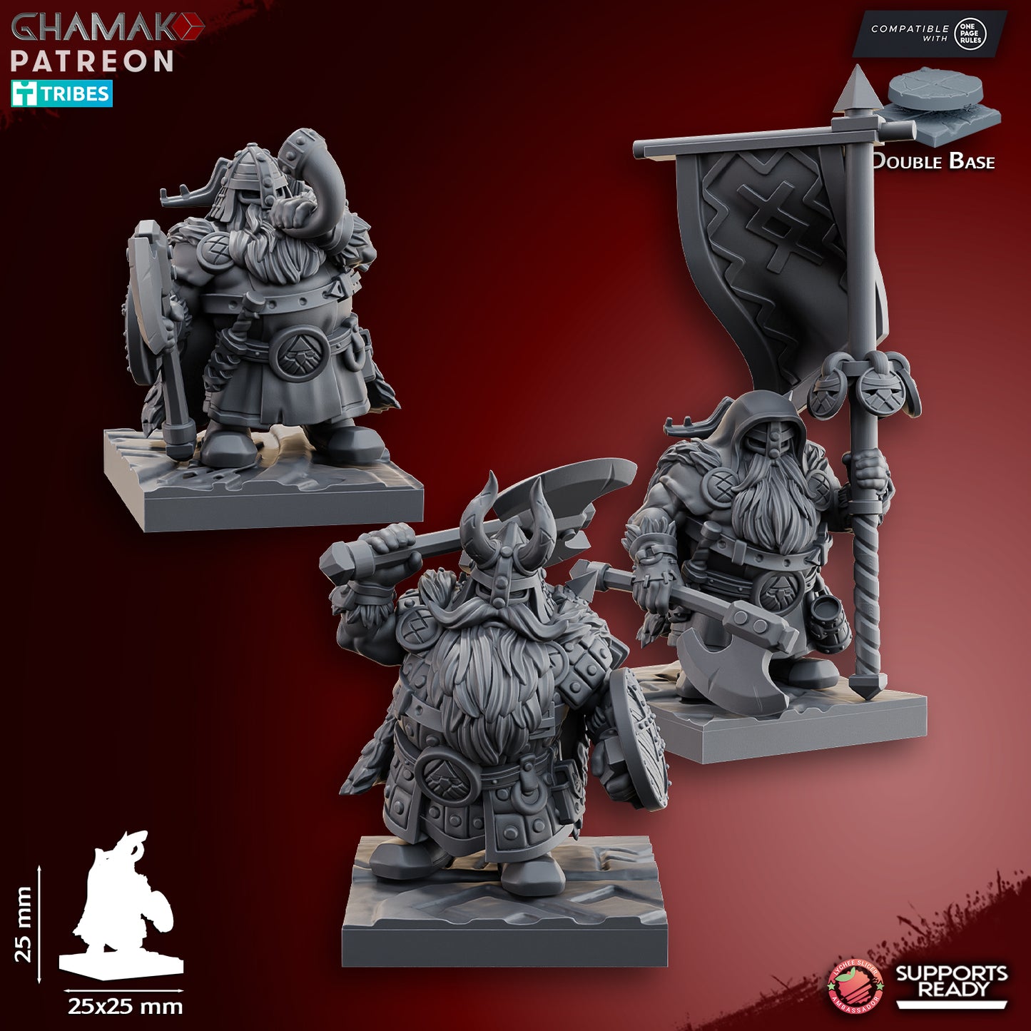 Dwarf Rangers with axe – Ghamak