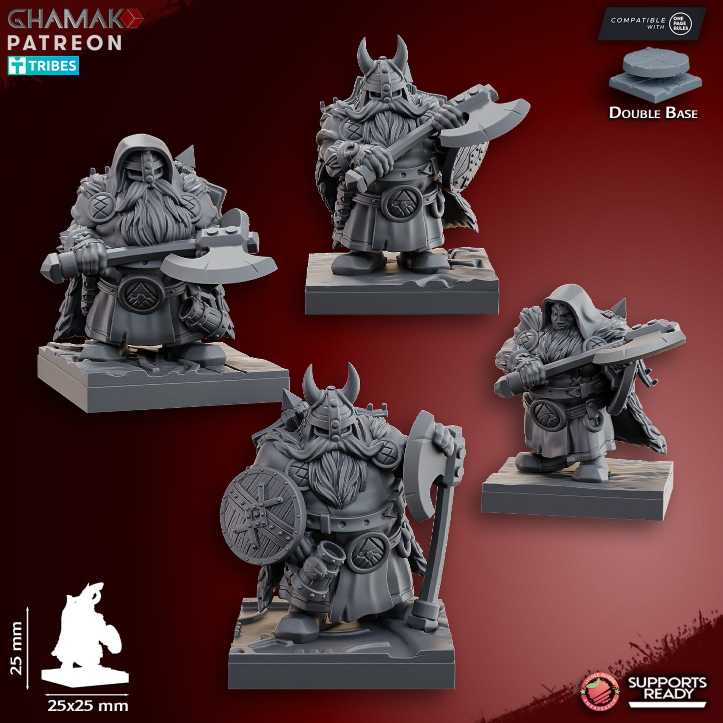 Dwarf Rangers with axe – Ghamak