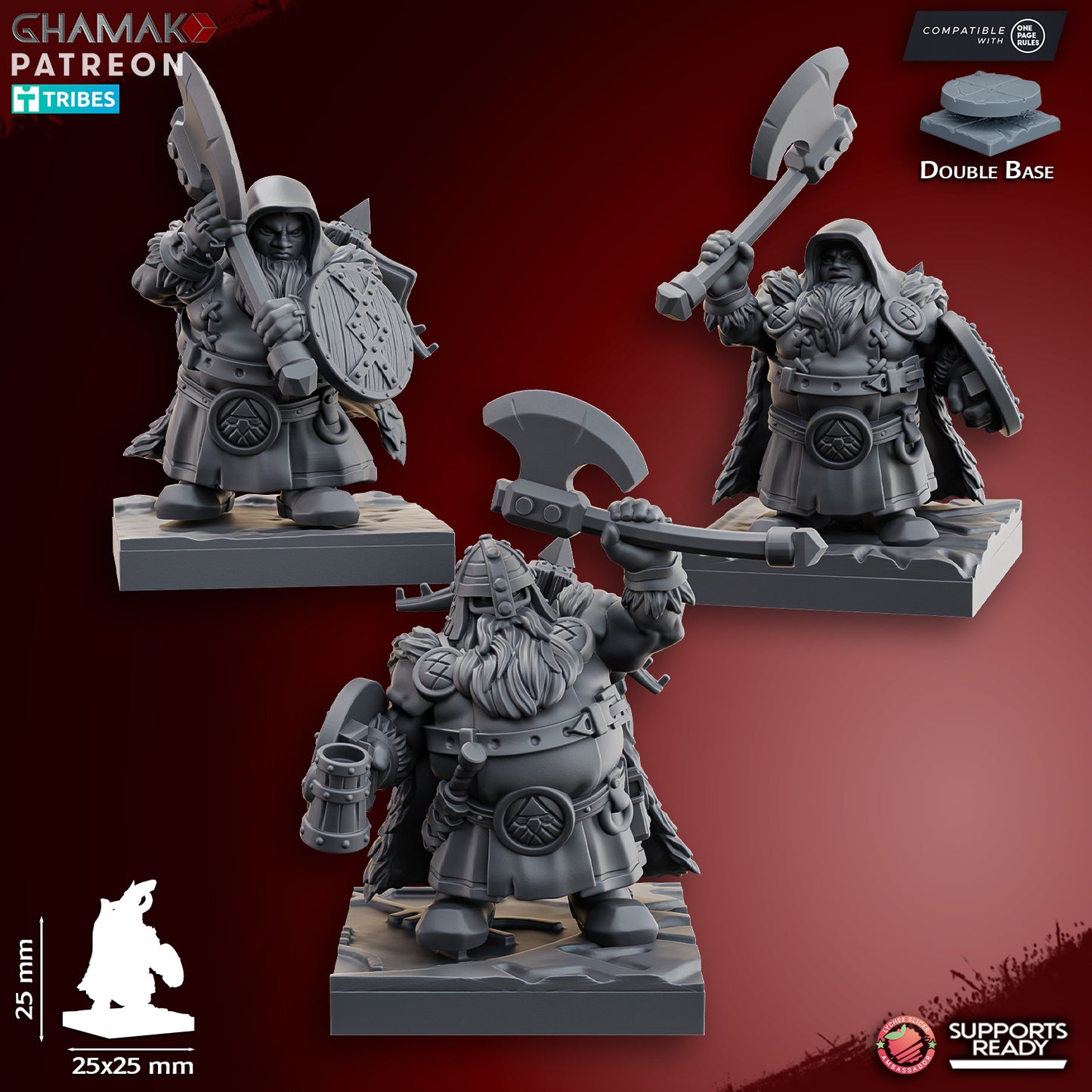 Dwarf Rangers with axe – Ghamak