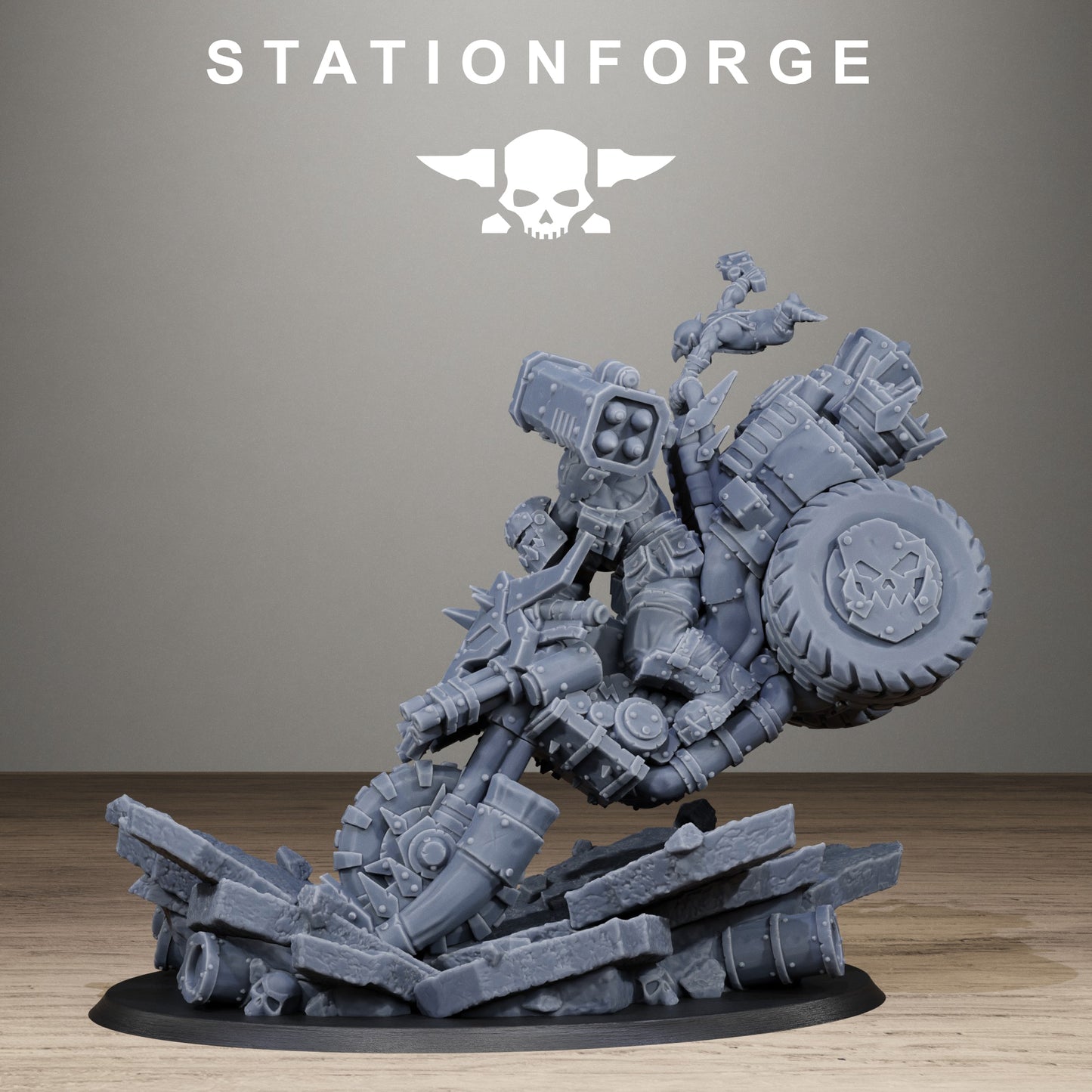 Orkaz Biker Boss - Figurine Station Forge