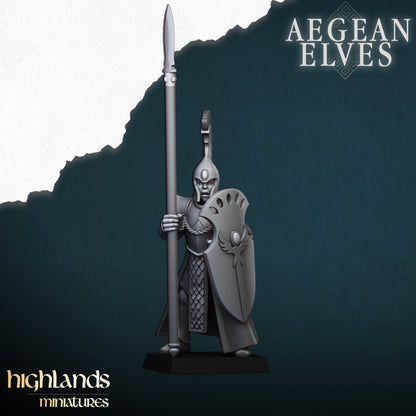 AEGEAN ELVES SPEARMEN - HIGHLANDS Miniatures