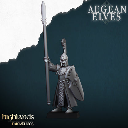 AEGEAN ELVES SPEARMEN - HIGHLANDS Miniatures