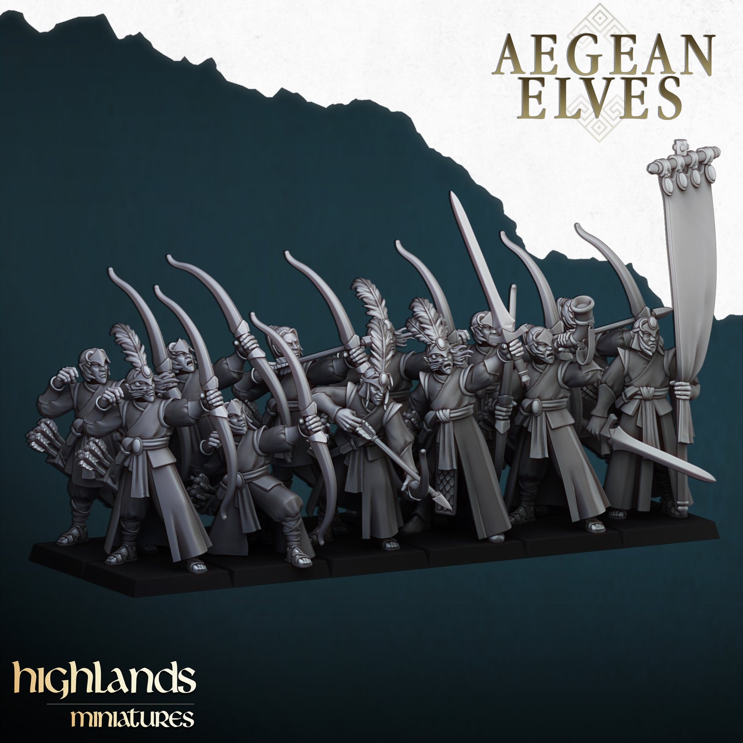 AEGEAN ELVES ARCHERS - HIGHLANDS Miniatures