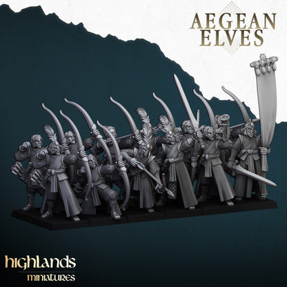 AEGEAN ELVES ARCHERS - HIGHLANDS Miniatures