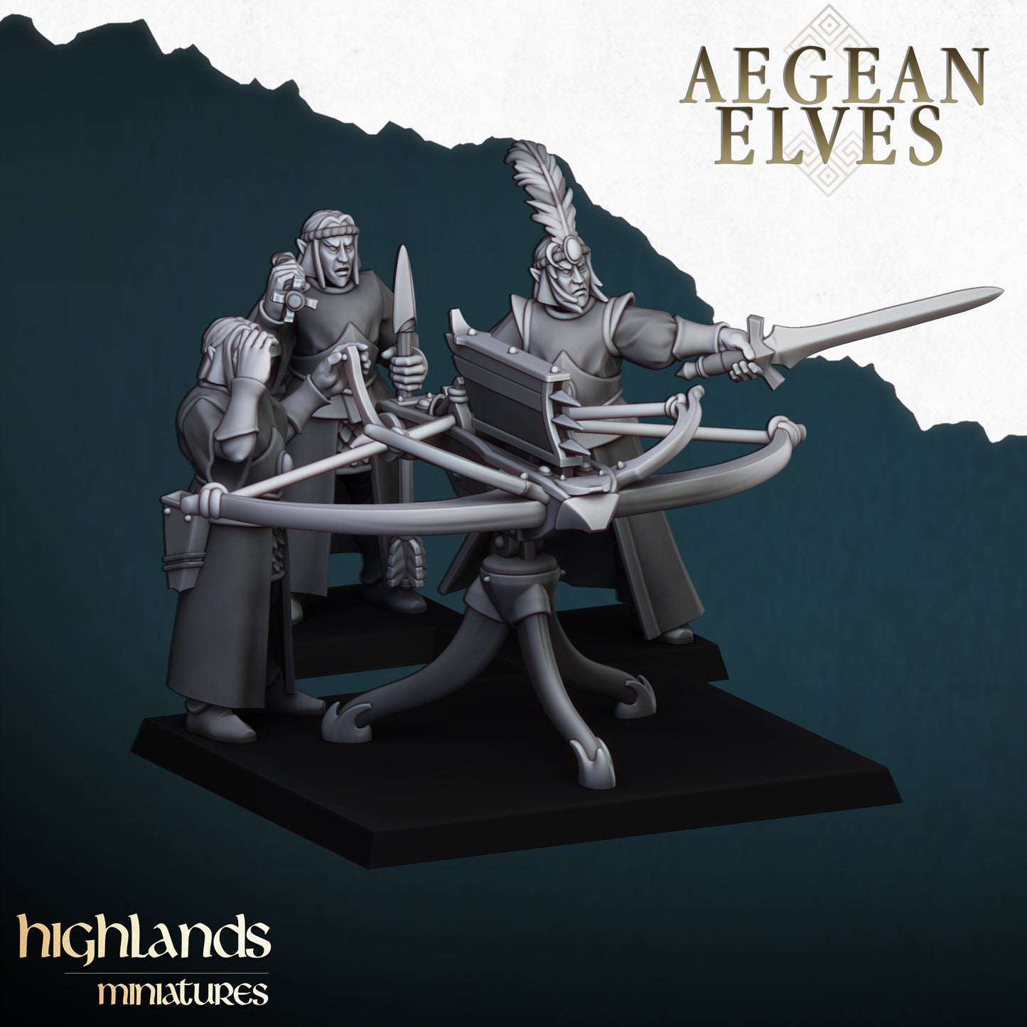 AEGEAN ELVES BALLISTA - Figurine Highlands Miniatures