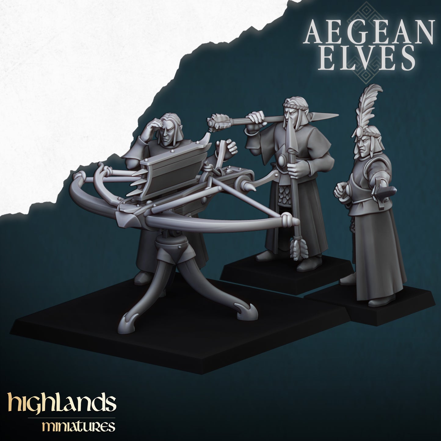 AEGEAN ELVES BALLISTA - Figurine Highlands Miniatures