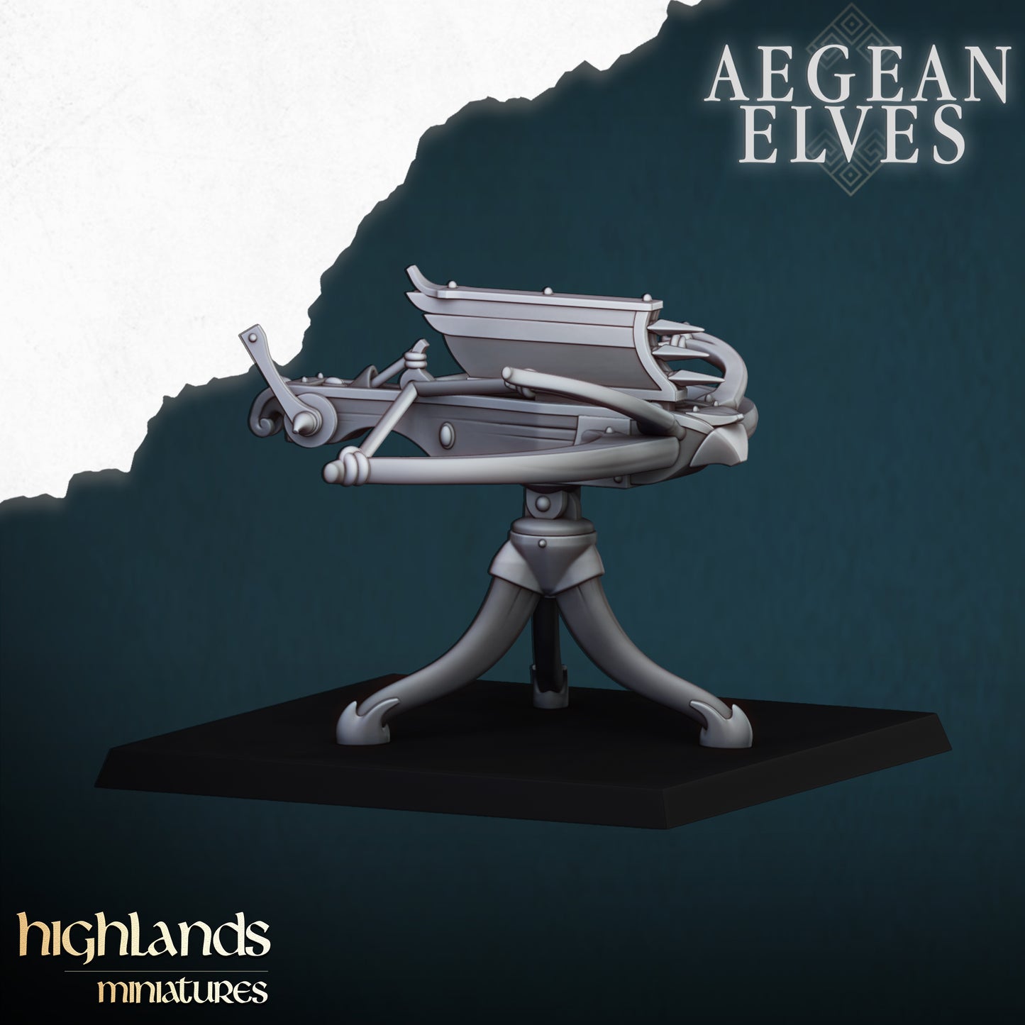 AEGEAN ELVES BALLISTA - Figurine Highlands Miniatures