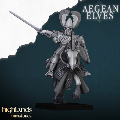 AEGEAN ELVES MOUNTED LANCES - Highlands Miniatures