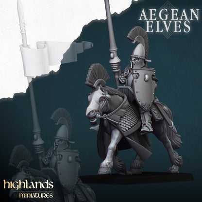 AEGEAN ELVES MOUNTED LANCES - Highlands Miniatures