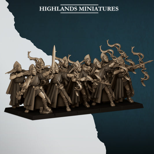 AEGEAN MAIDS with Bows - HIGHLANDS Miniatures