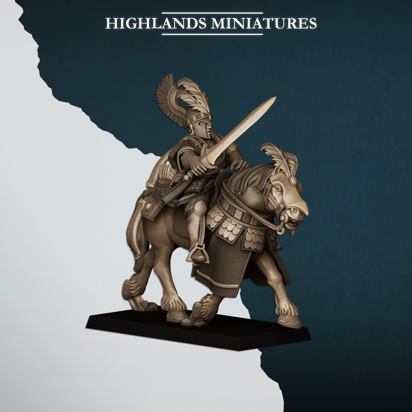 AEGEAN SEA HIPPEIS WITH BOWS - Figurine Highlands Miniatures