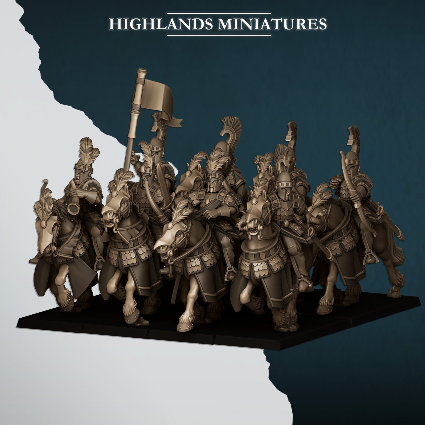 AEGEAN SEA HIPPEIS WITH BOWS - Figurine Highlands Miniatures