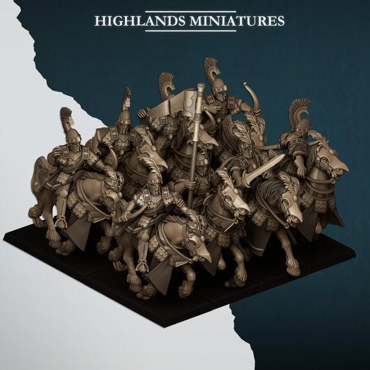 AEGEAN SEA HIPPEIS WITH BOWS - Figurine Highlands Miniatures