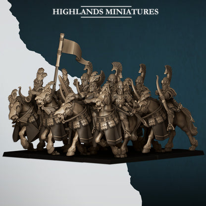 AEGEAN SEA HIPPEIS WITH BOWS - Figurine Highlands Miniatures