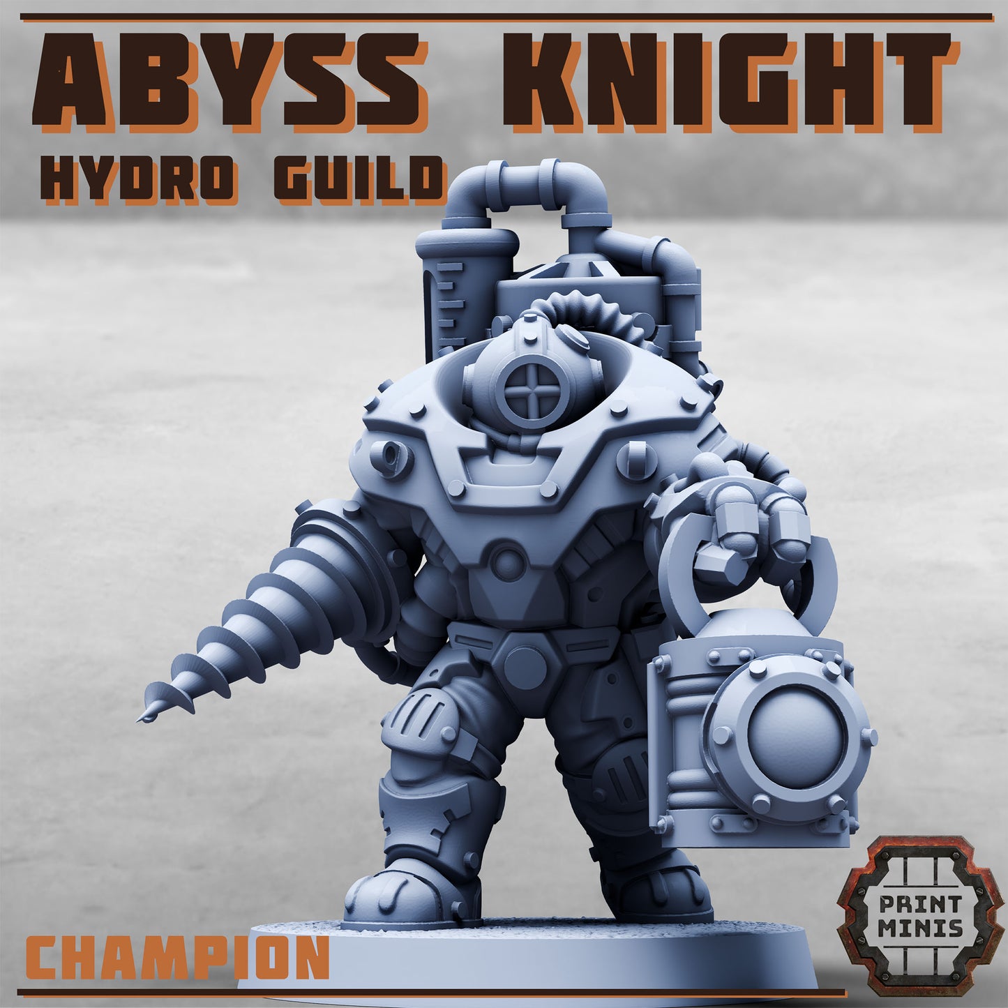 Abyss Knight - Hydro Guild - Figurine Print Minis