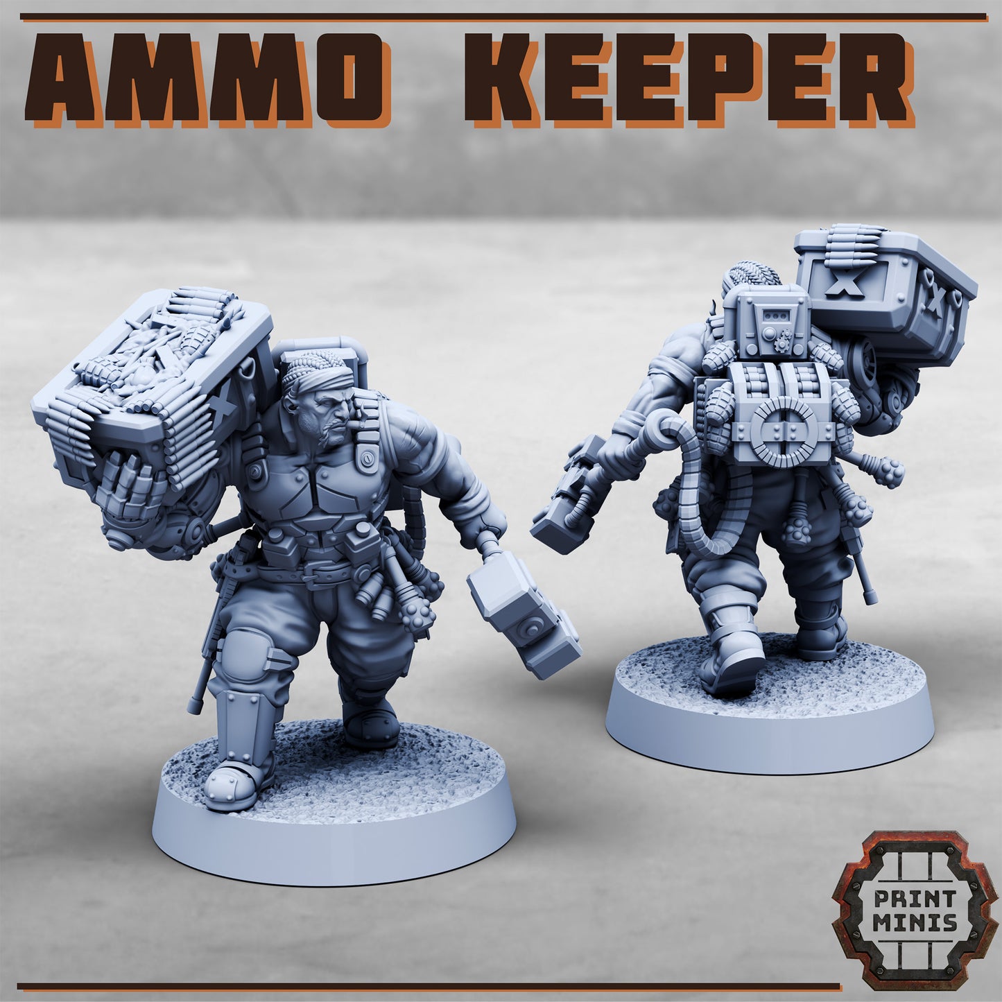 Ammo Keeper - Figurine Print Minis - PRINT MINIS - 3DPitFactory