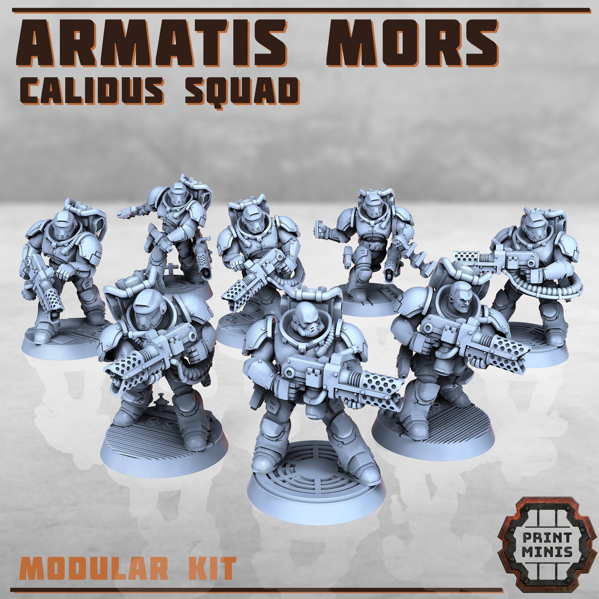 Armatis Mors Warriors - Figurine Print Minis - PRINT MINIS - 3DPitFactory