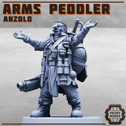Anzolo - Arms Peddler - Figurine Print Minis