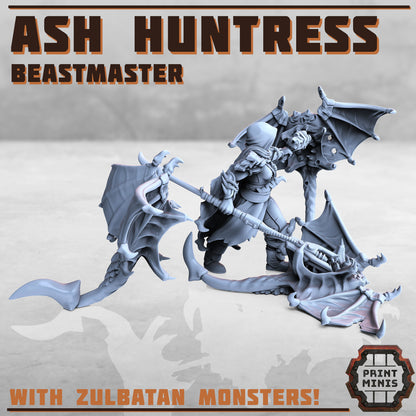 Ash Huntress and Zulbatans - Figurine Print Minis
