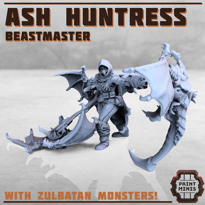 Ash Huntress and Zulbatans - Figurine Print Minis