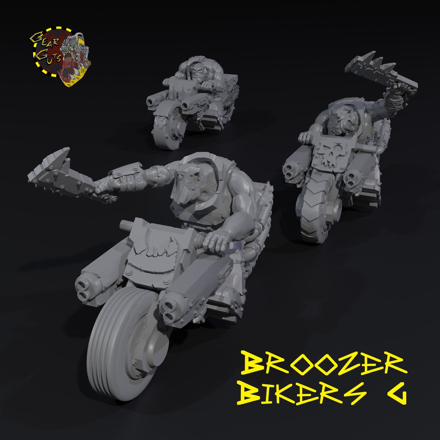 Lot de figurines Orks – Boss, Mekanics & Speedkult – Impression Résine Haute Définition