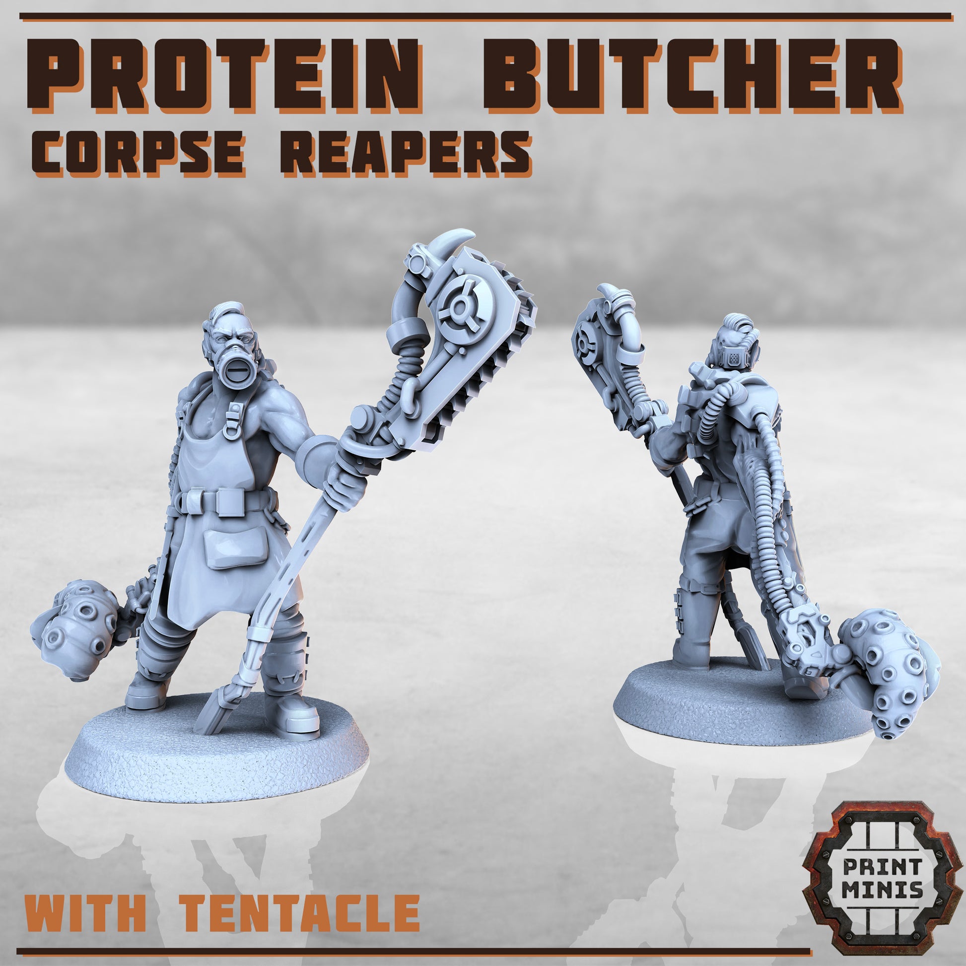 Protein Butchers - Figurine Print Minis - PRINT MINIS - 3DPitFactory