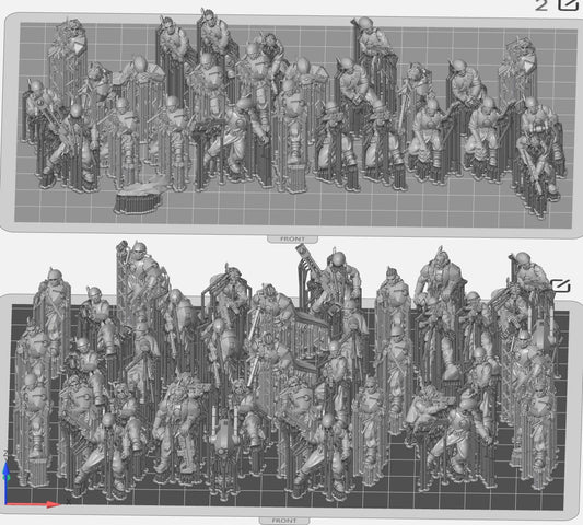 Lot de Figurines avec Socles – Impression Résine Haute Définition et PLA - 3DPitFactory - 3DPitFactory