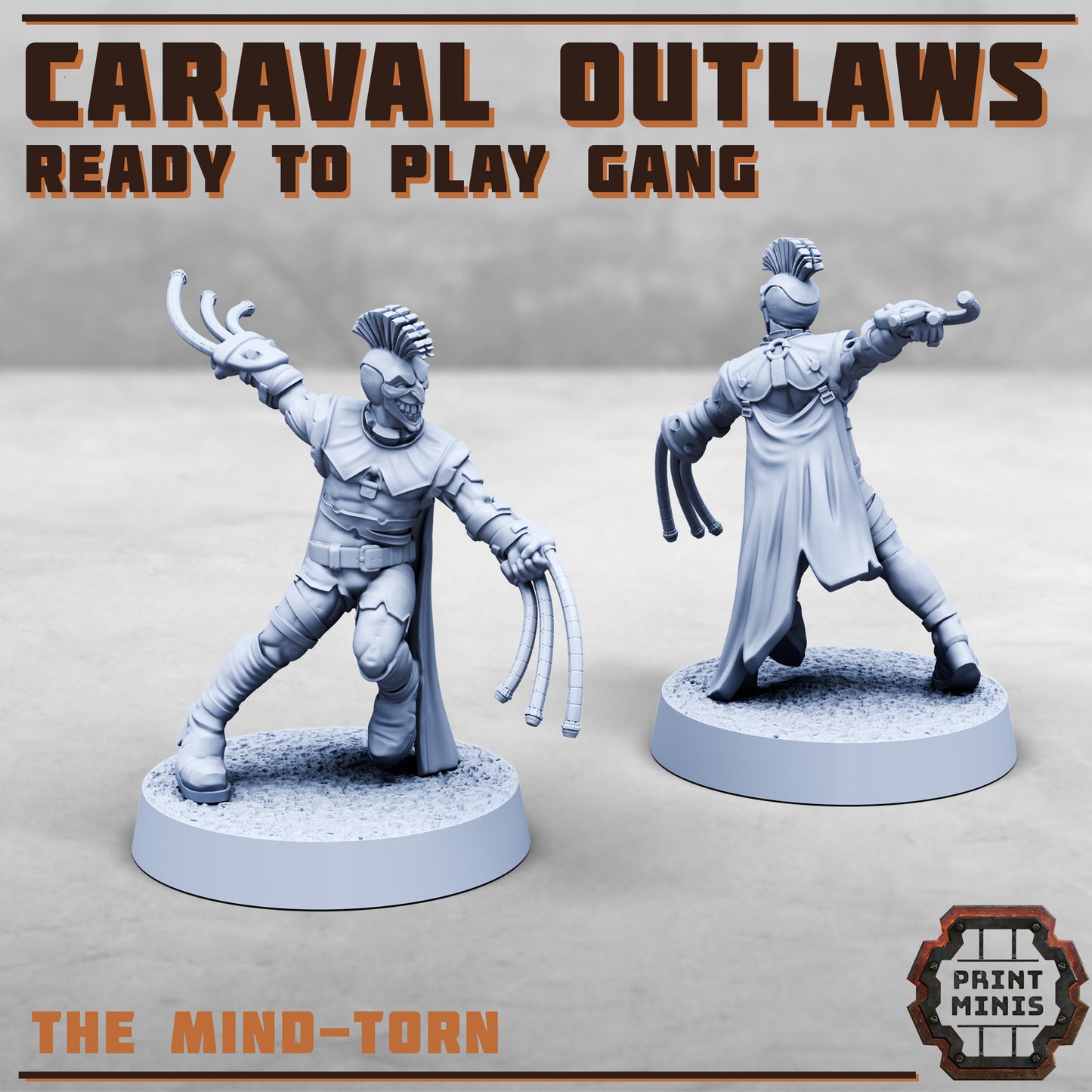 House Caraval Outlaws - Ready to Play Gang - Figurine Print Minis - PRINT MINIS - 3DPitFactory