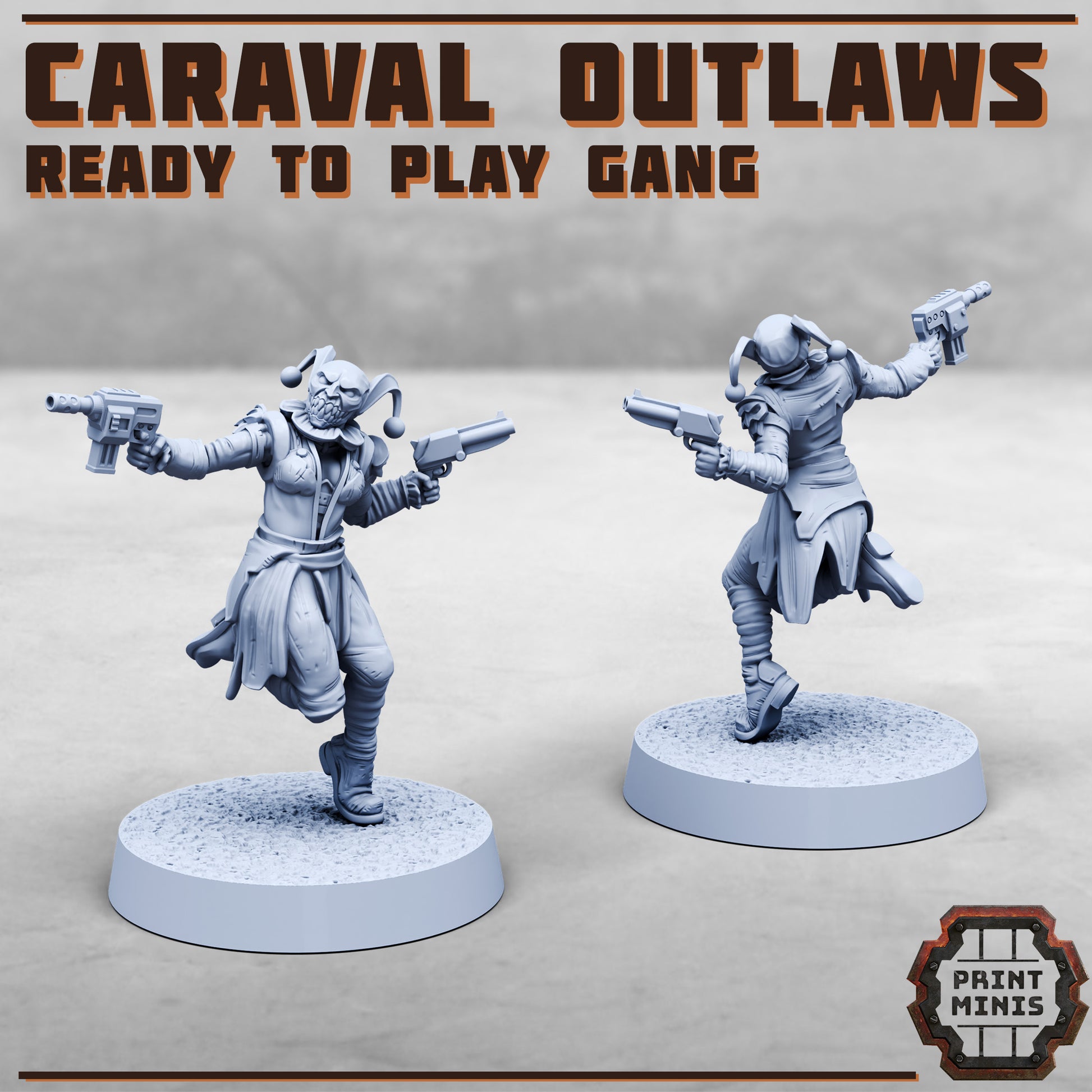 House Caraval Outlaws - Ready to Play Gang - Figurine Print Minis - PRINT MINIS - 3DPitFactory