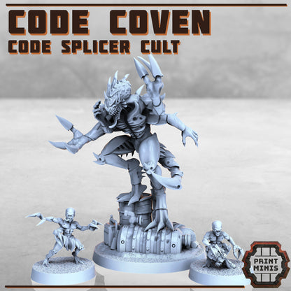 Code Splicer Coven + Code Minions - Figurine Print Minis - PRINT MINIS - 3DPitFactory