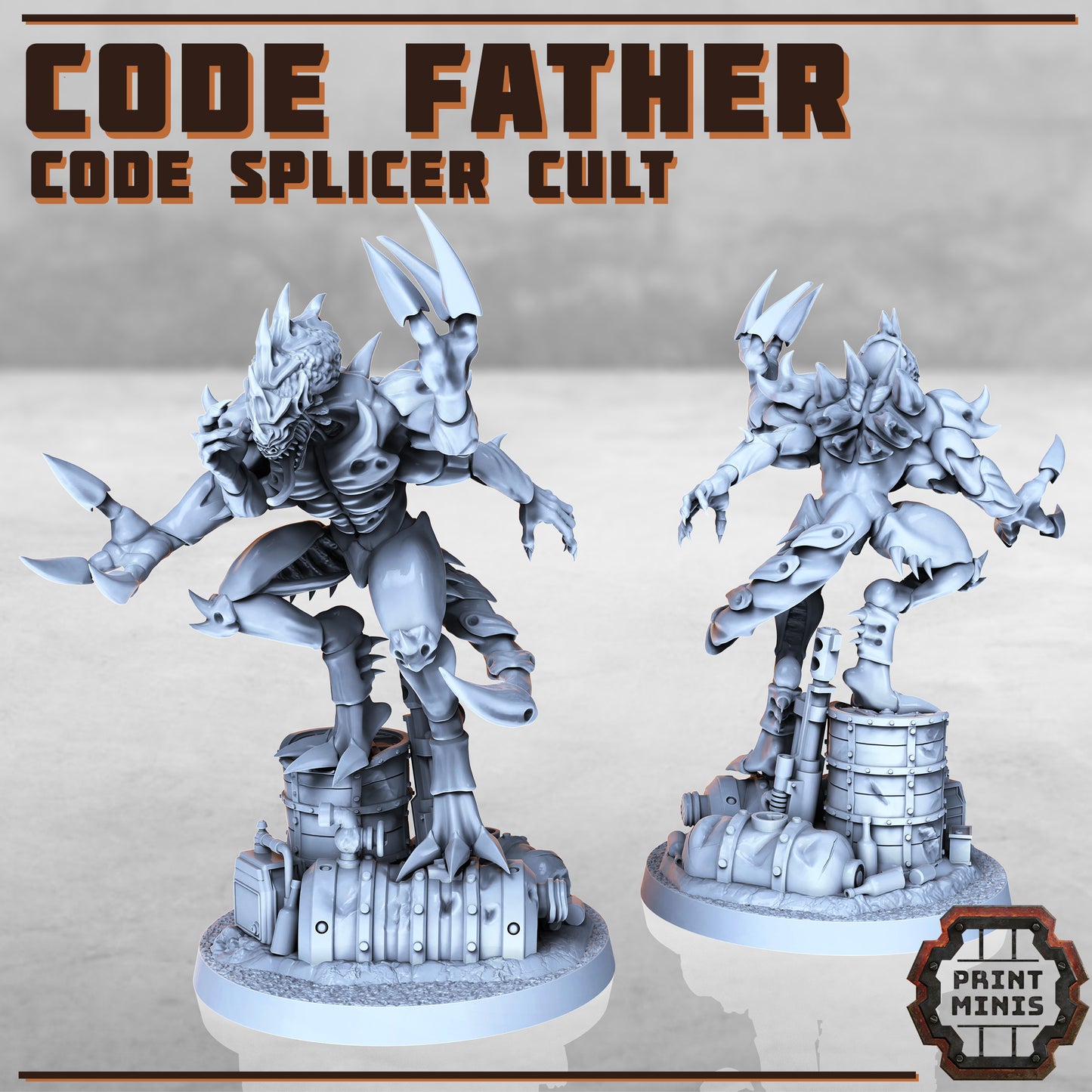 Code Splicer Coven + Code Minions - Figurine Print Minis - PRINT MINIS - 3DPitFactory