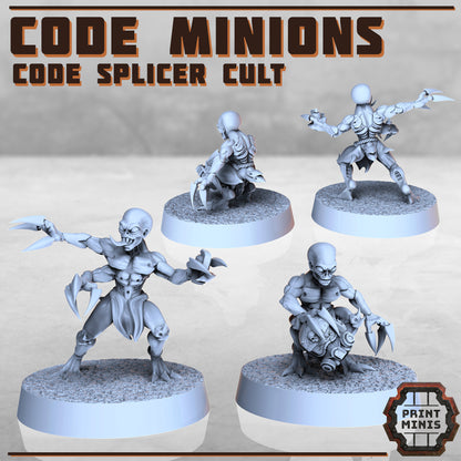 Code Splicer Coven + Code Minions - Figurine Print Minis - PRINT MINIS - 3DPitFactory