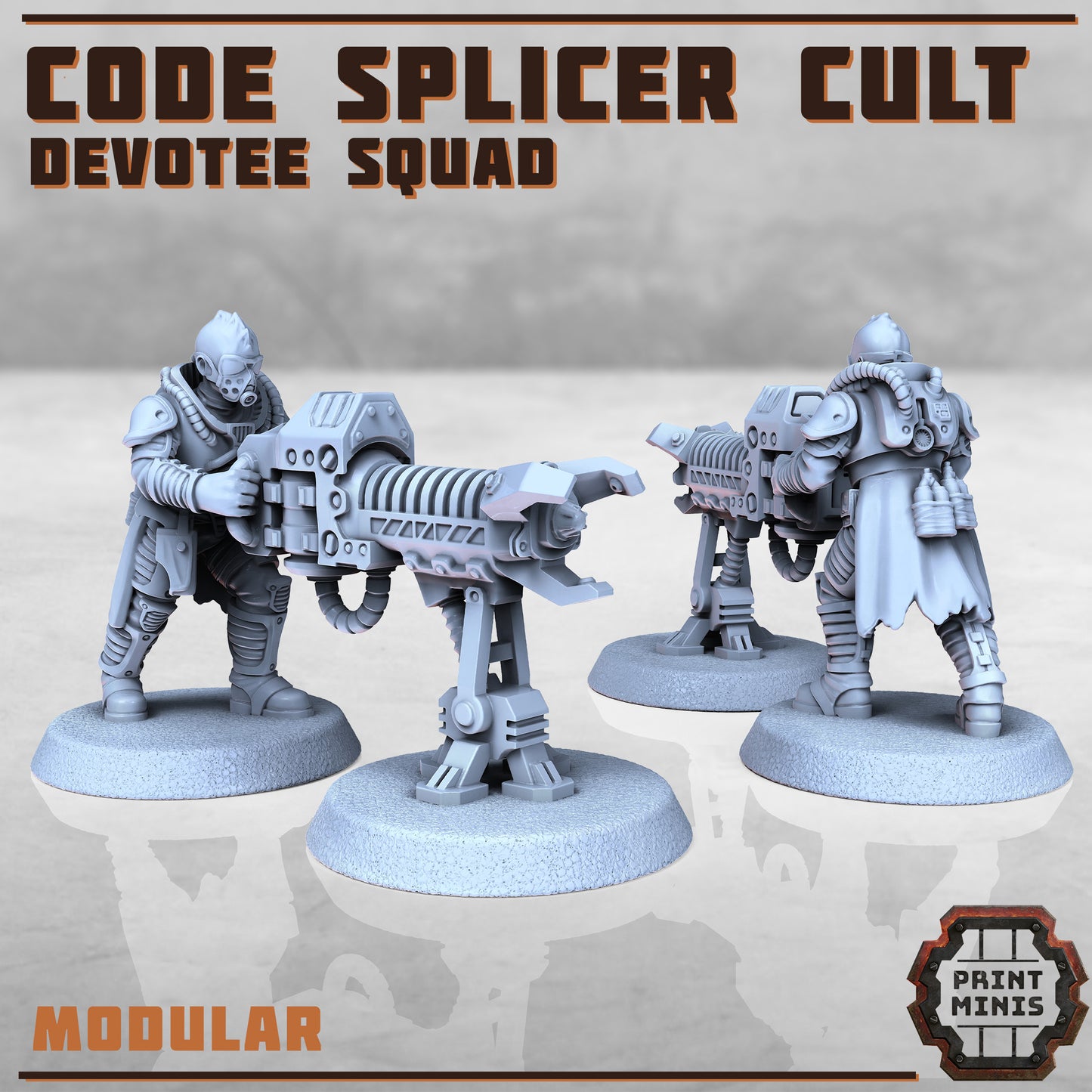 Code Splicer Cult - Devotee Squad - Print Minis