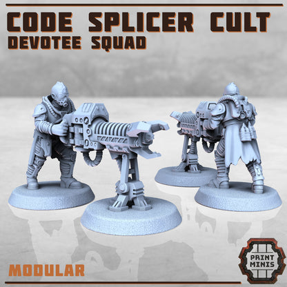 Code Splicer Cult - Devotee Squad - Print Minis