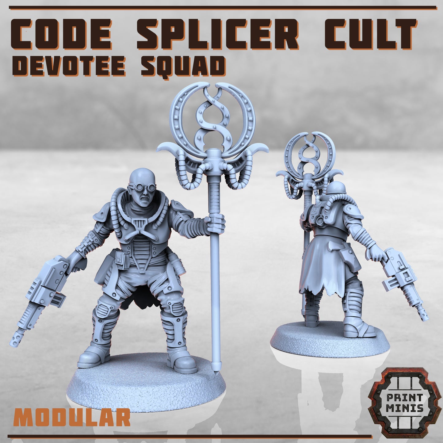 Code Splicer Cult - Figurine Print Minis - PRINT MINIS - 3DPitFactory