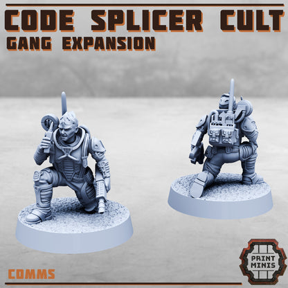 Code Splicer Cult - Gang Expansion - Figurine Print Minis - PRINT MINIS - 3DPitFactory