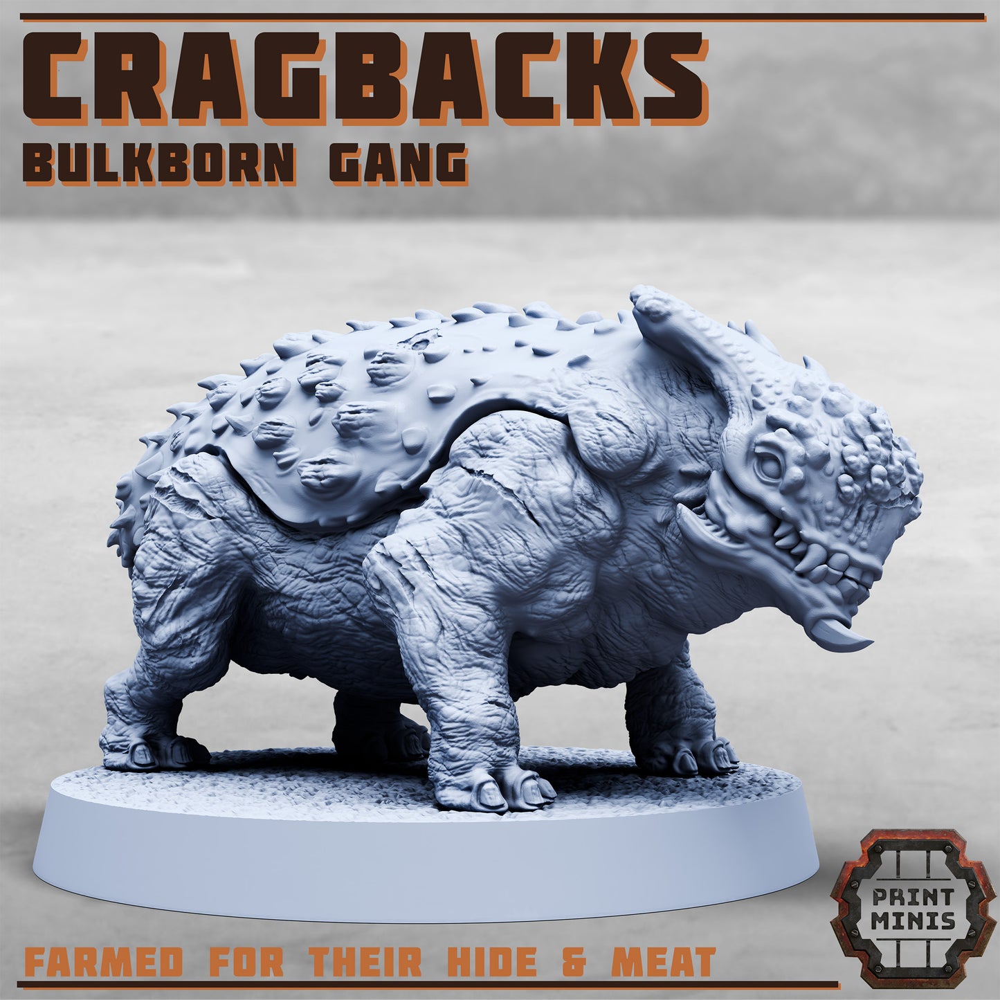 Cragbacks - Bulkborn Gang Creatures - Figurine Print Minis - PRINT MINIS - 3DPitFactory