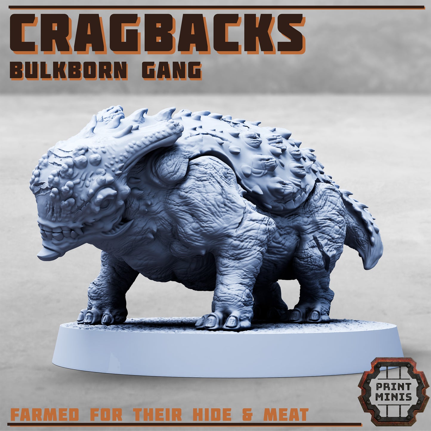 Cragbacks - Bulkborn Gang Creatures - Figurine Print Minis - PRINT MINIS - 3DPitFactory