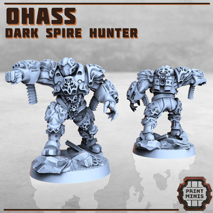Dark Spire Hunters x4 - Figurine Print Minis - PRINT MINIS - 3DPitFactory